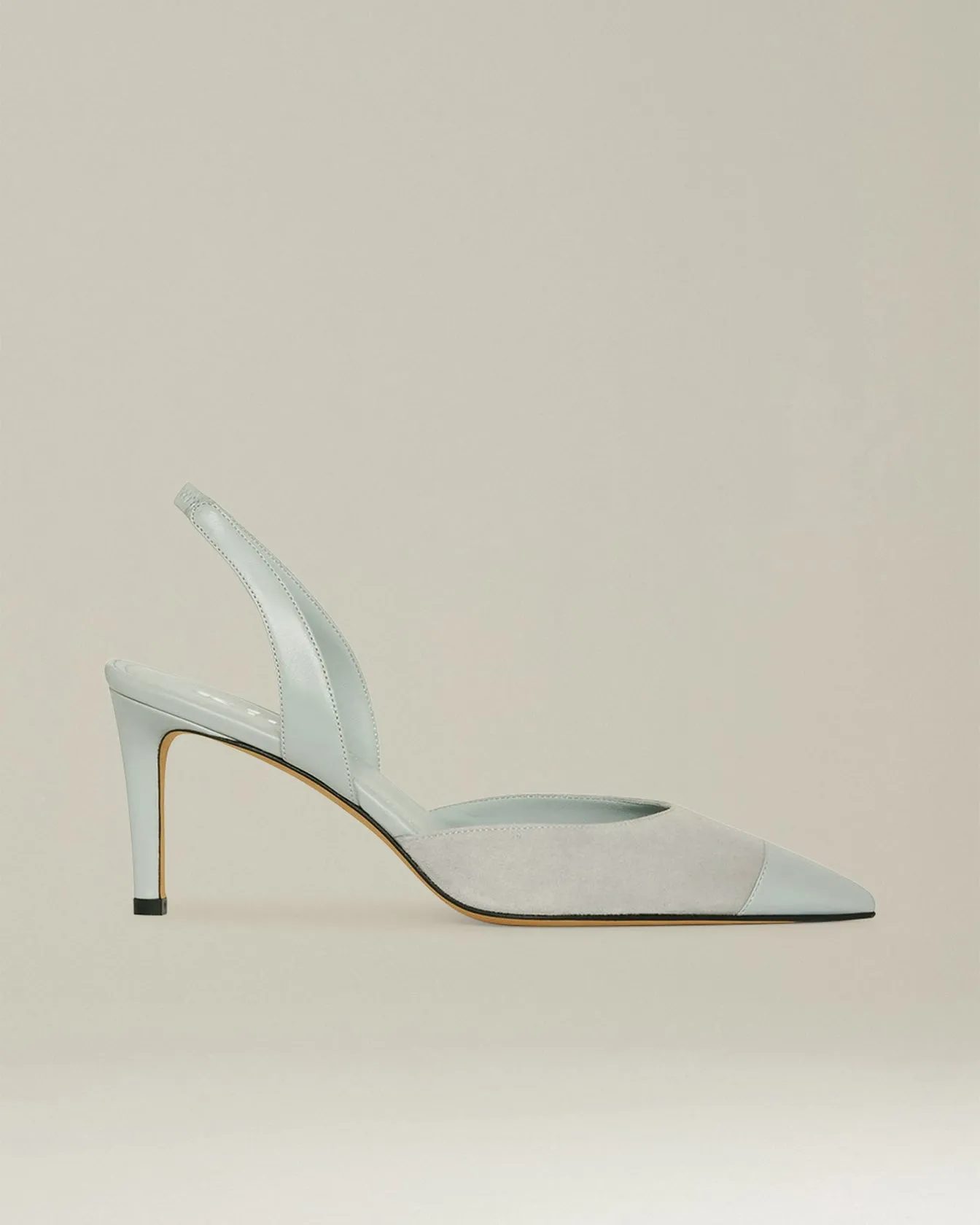 SUEDE SLINGBACK PUMPS