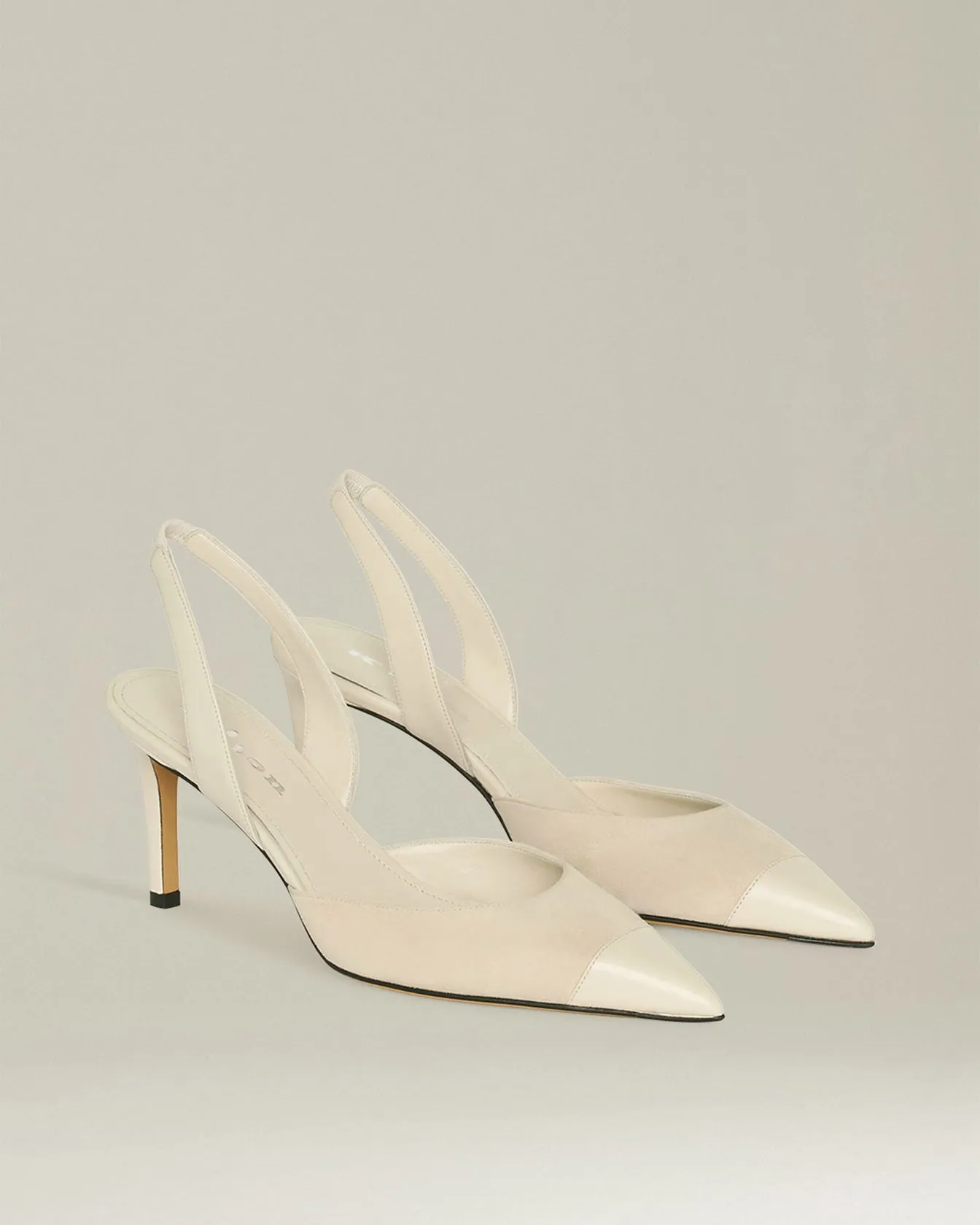 SUEDE SLINGBACK PUMPS