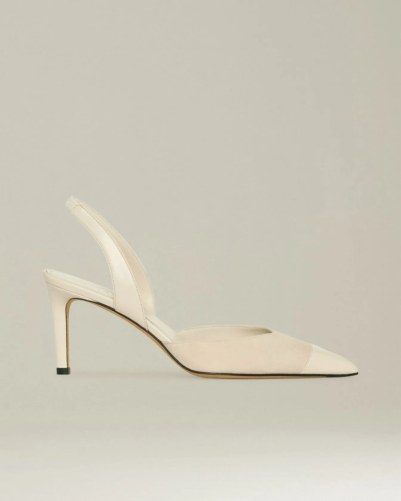 SUEDE SLINGBACK PUMPS