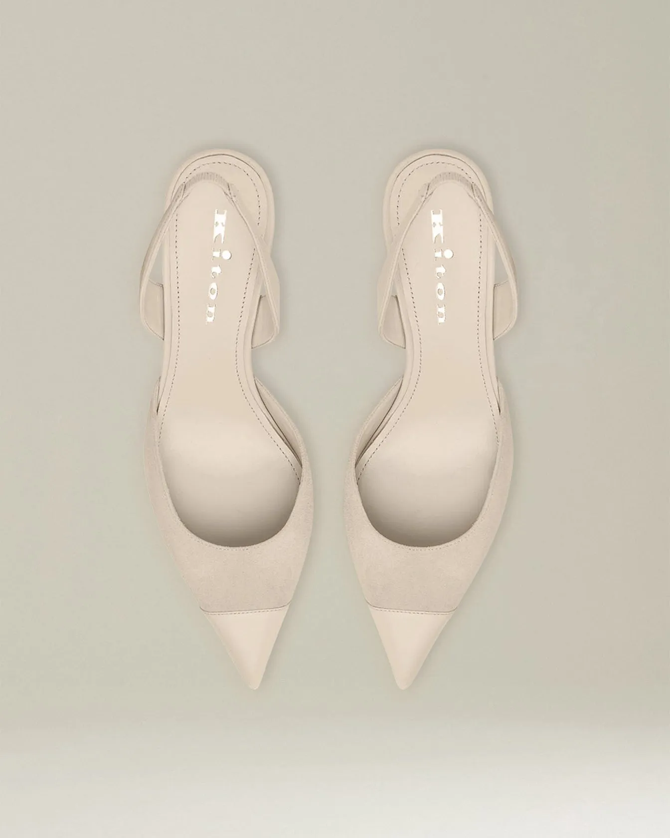 SUEDE SLINGBACK PUMPS