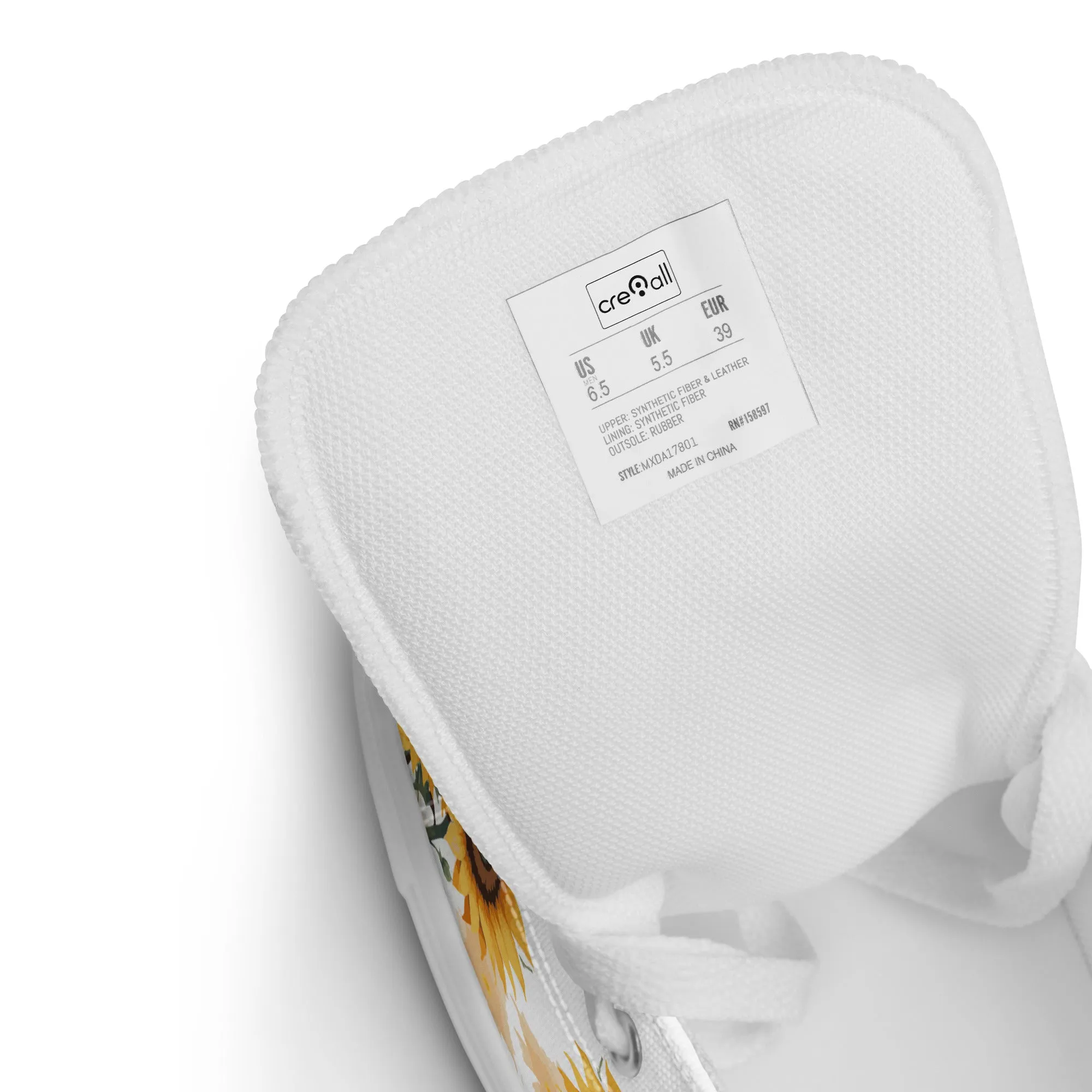 Sunflowers Women's High Top Custom Sneakers