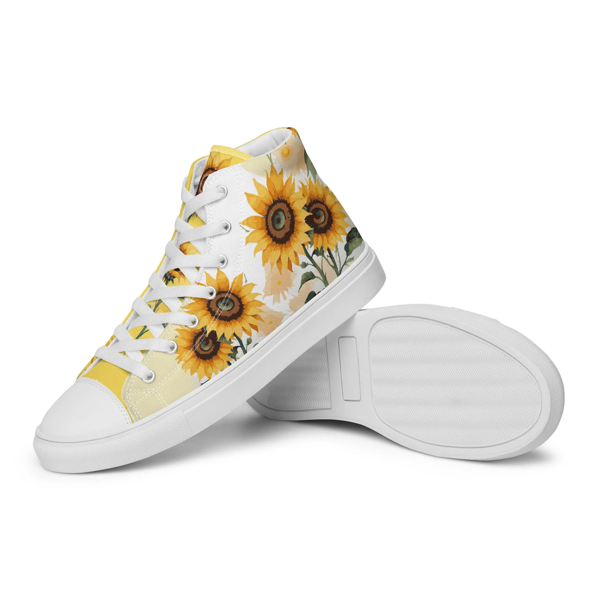 Sunflowers Women's High Top Custom Sneakers