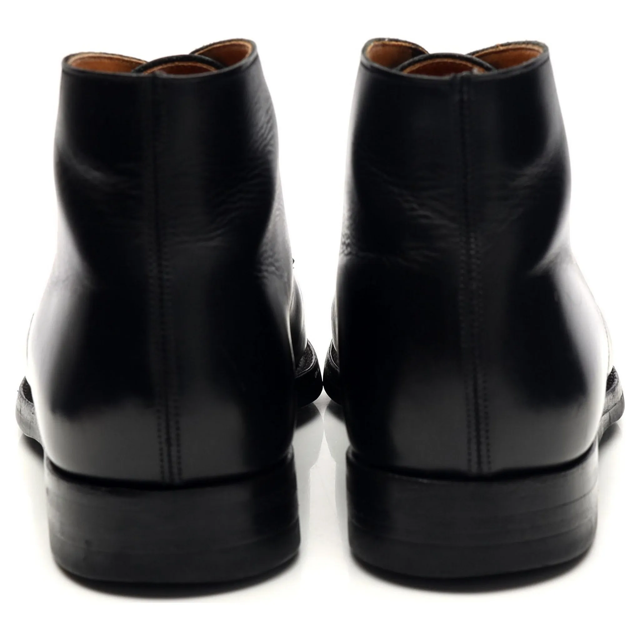 'Tetbury' Black Leather Chukka Boots UK 9.5 E