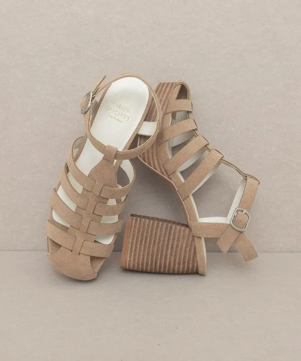The Hailee - Gladiator Platform Heel