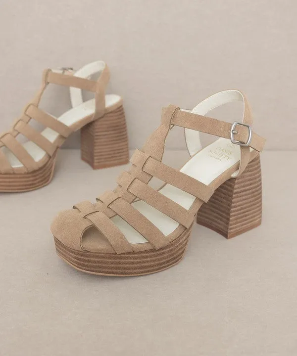 The Hailee - Gladiator Platform Heel
