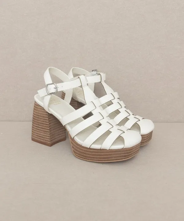The Hailee - Gladiator Platform Heel