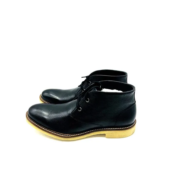 The Men's Store at Bloomingdale's Leather Chukka Boots - Black, US 7.5