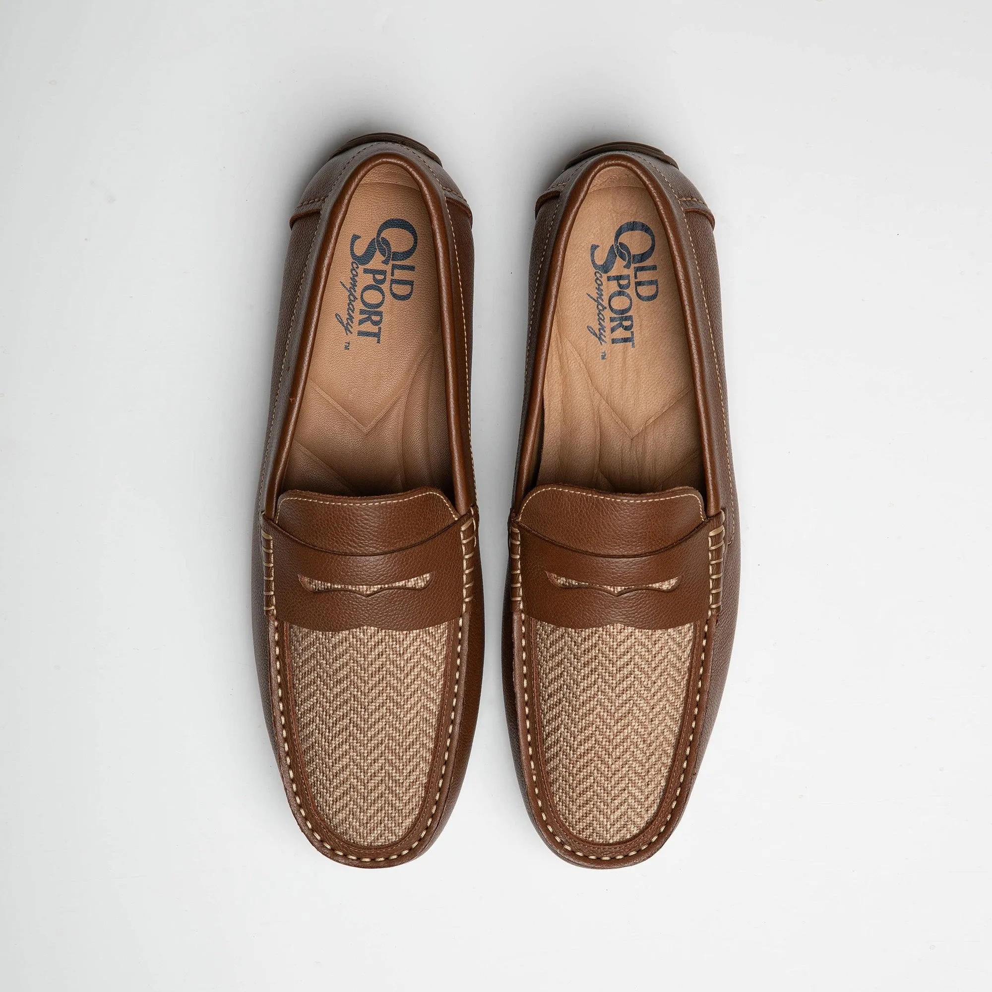 The Tan Herringbone Loafer