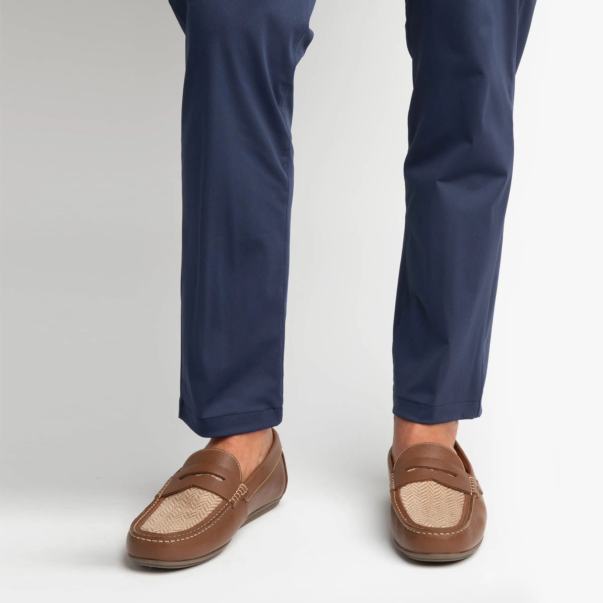 The Tan Herringbone Loafer