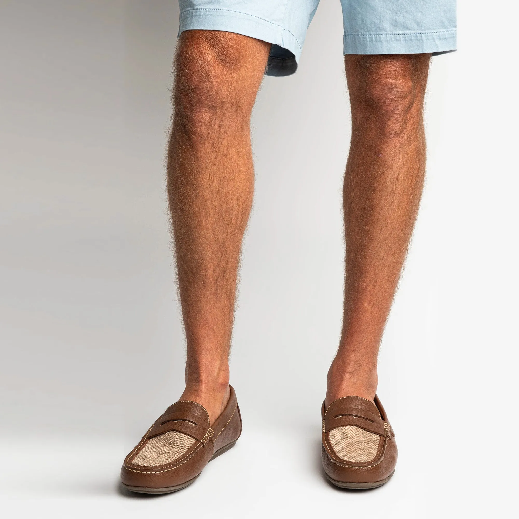 The Tan Herringbone Loafer