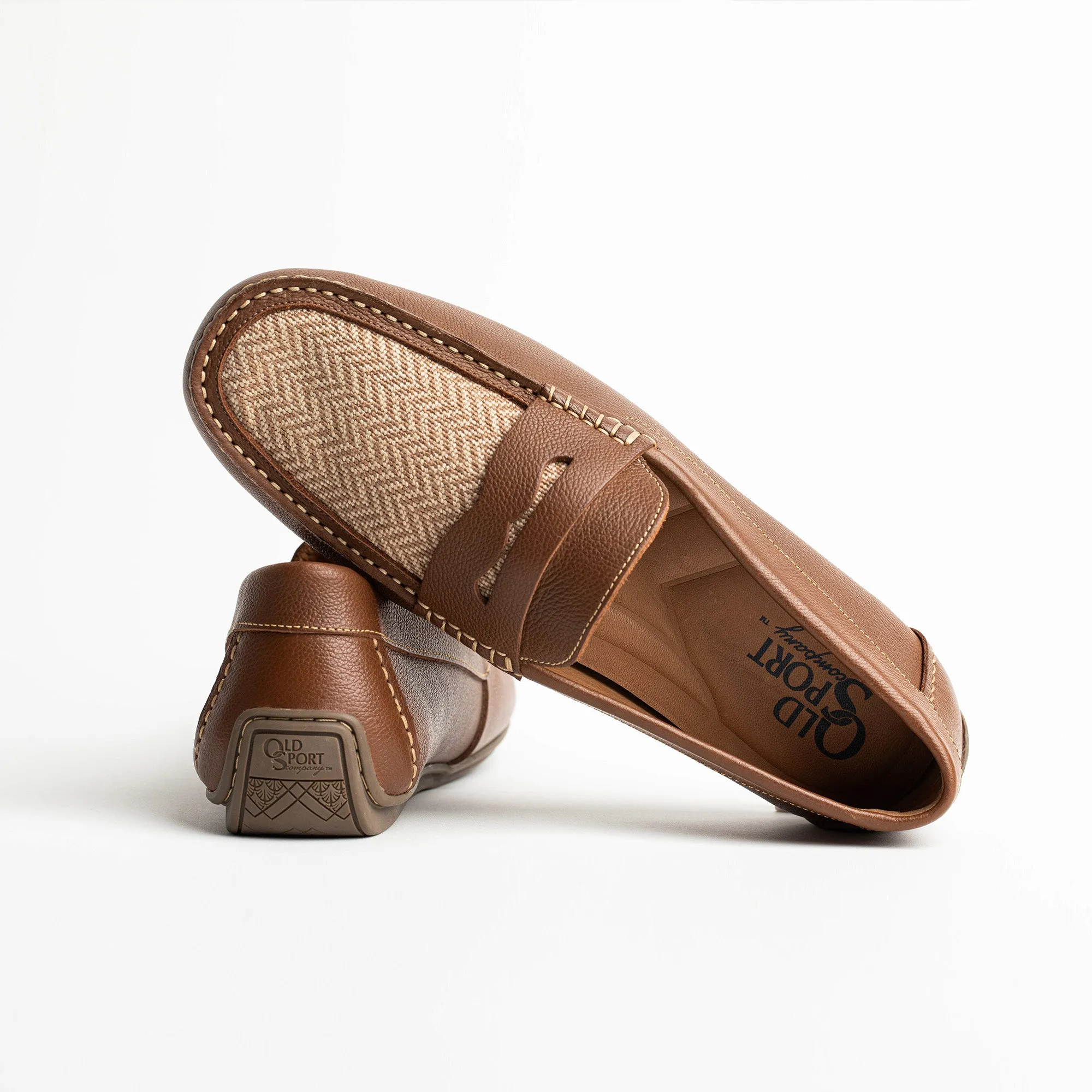 The Tan Herringbone Loafer
