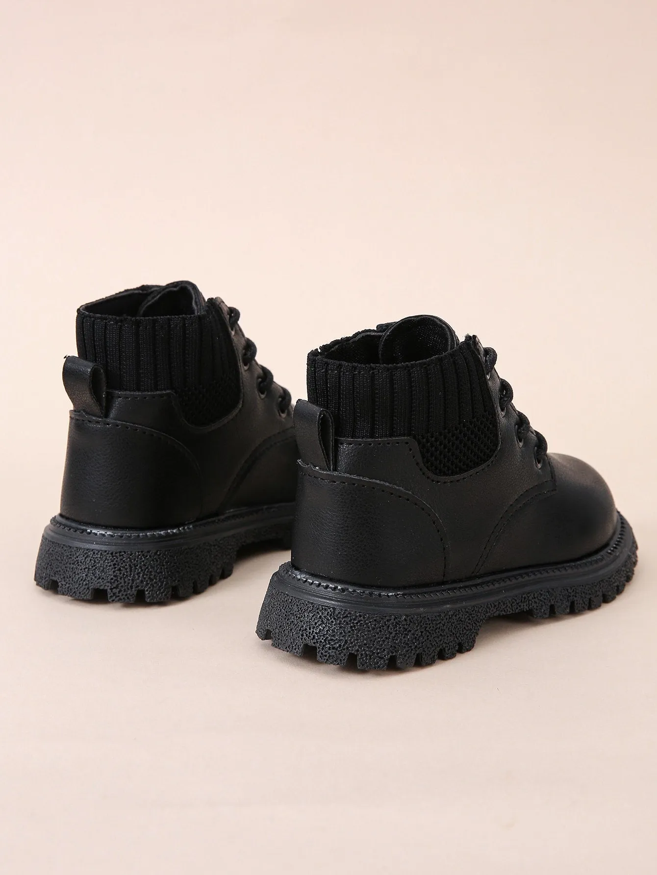 Toddler Minimalist Lace-up Front Boots-FD