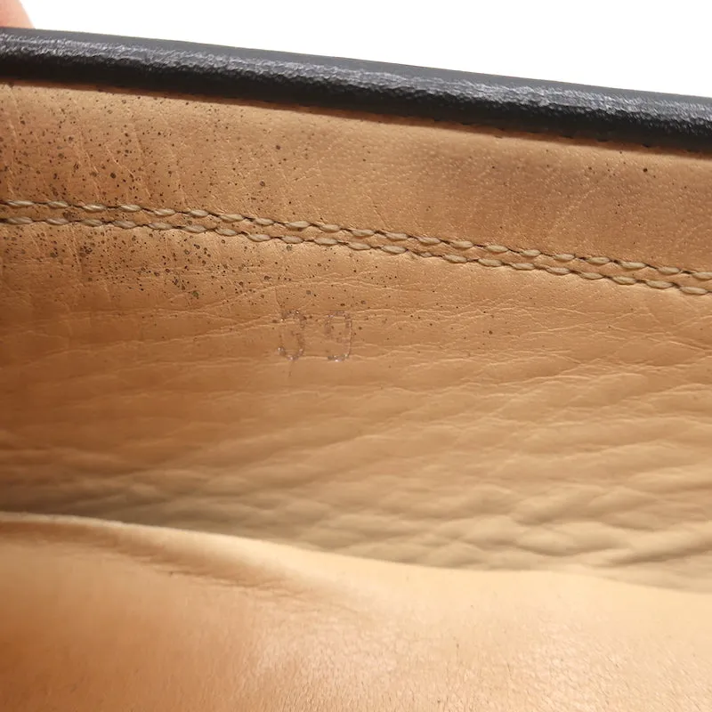 Tod's Gommino Driving Shoes Black Leather Size 39 Flat Penny Loafers