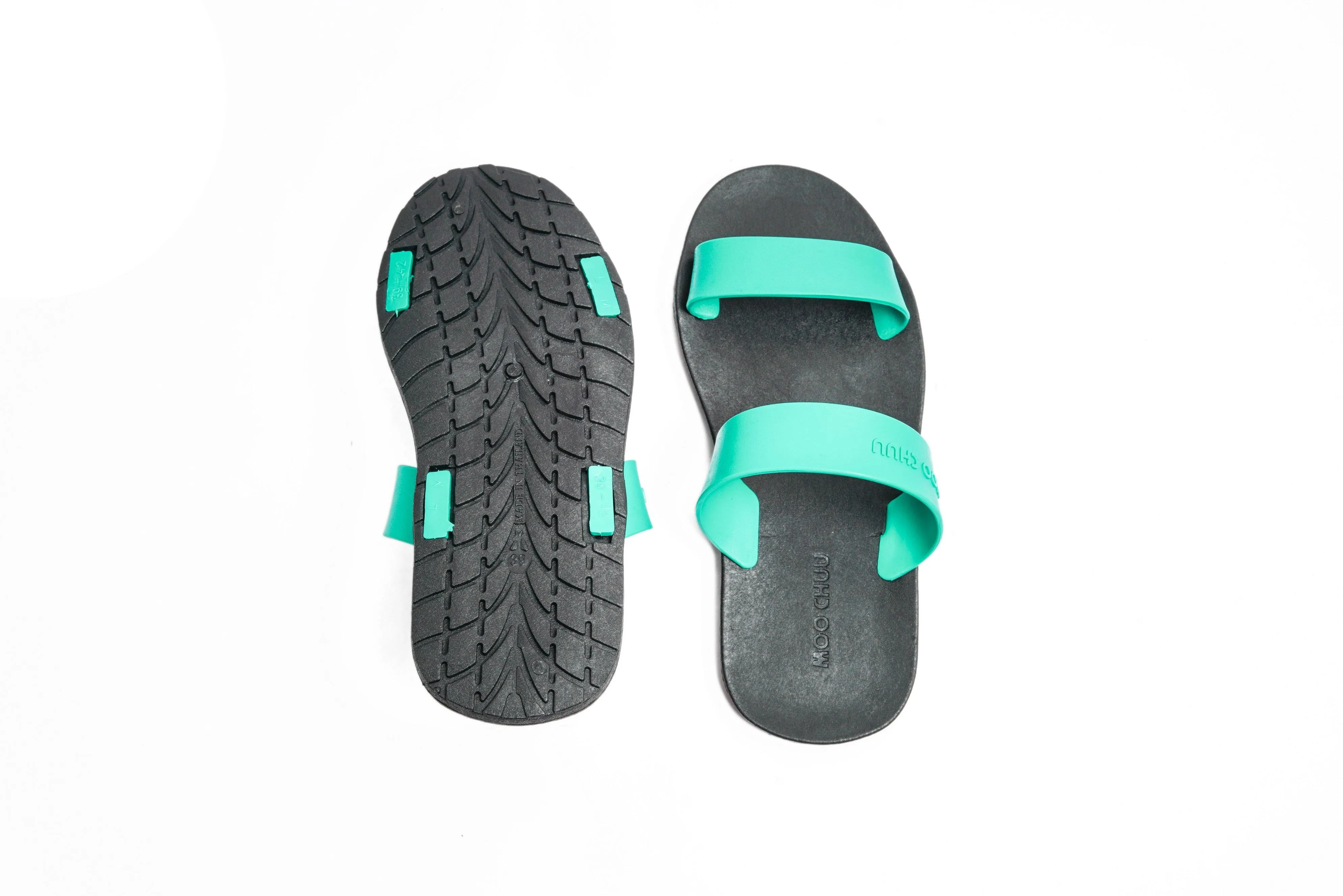 Twin Black Sole Green Strap