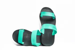Twin Black Sole Green Strap