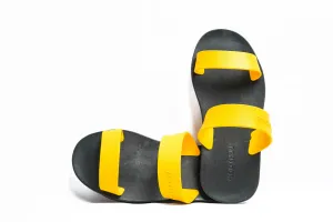Twin Black Sole Yellow Strap