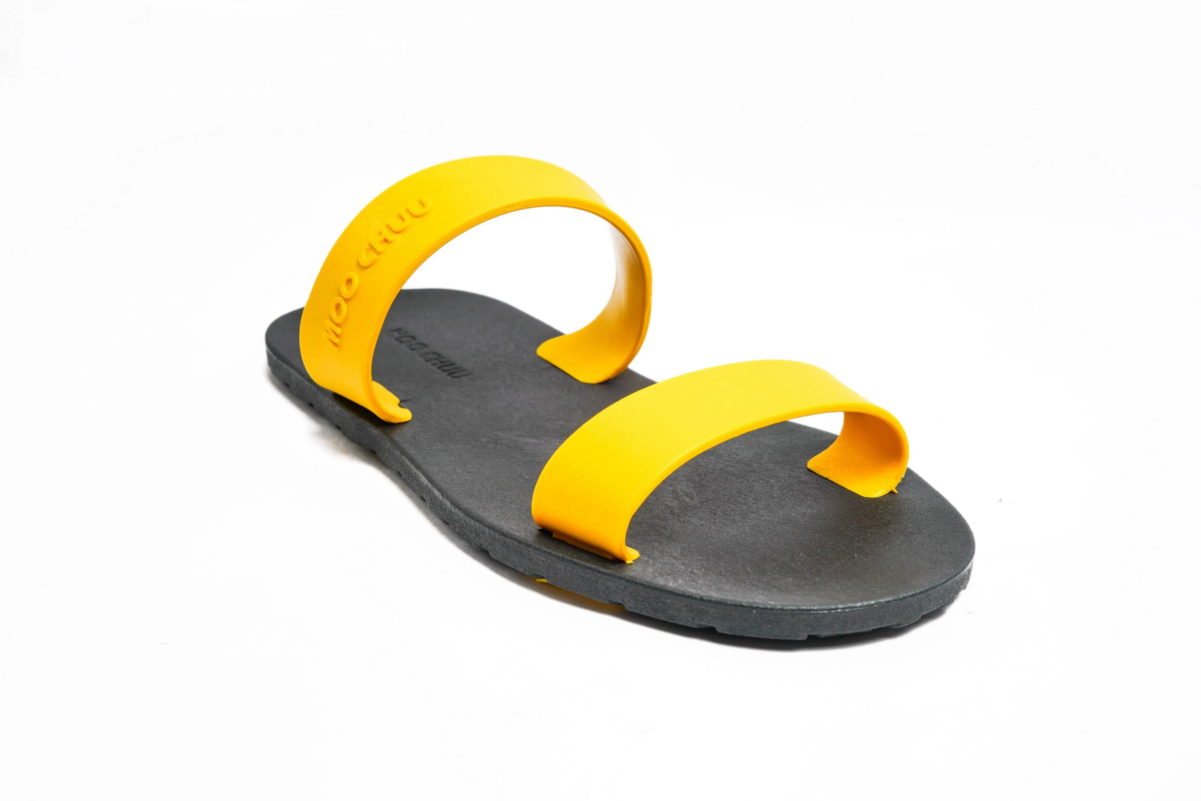 Twin Black Sole Yellow Strap