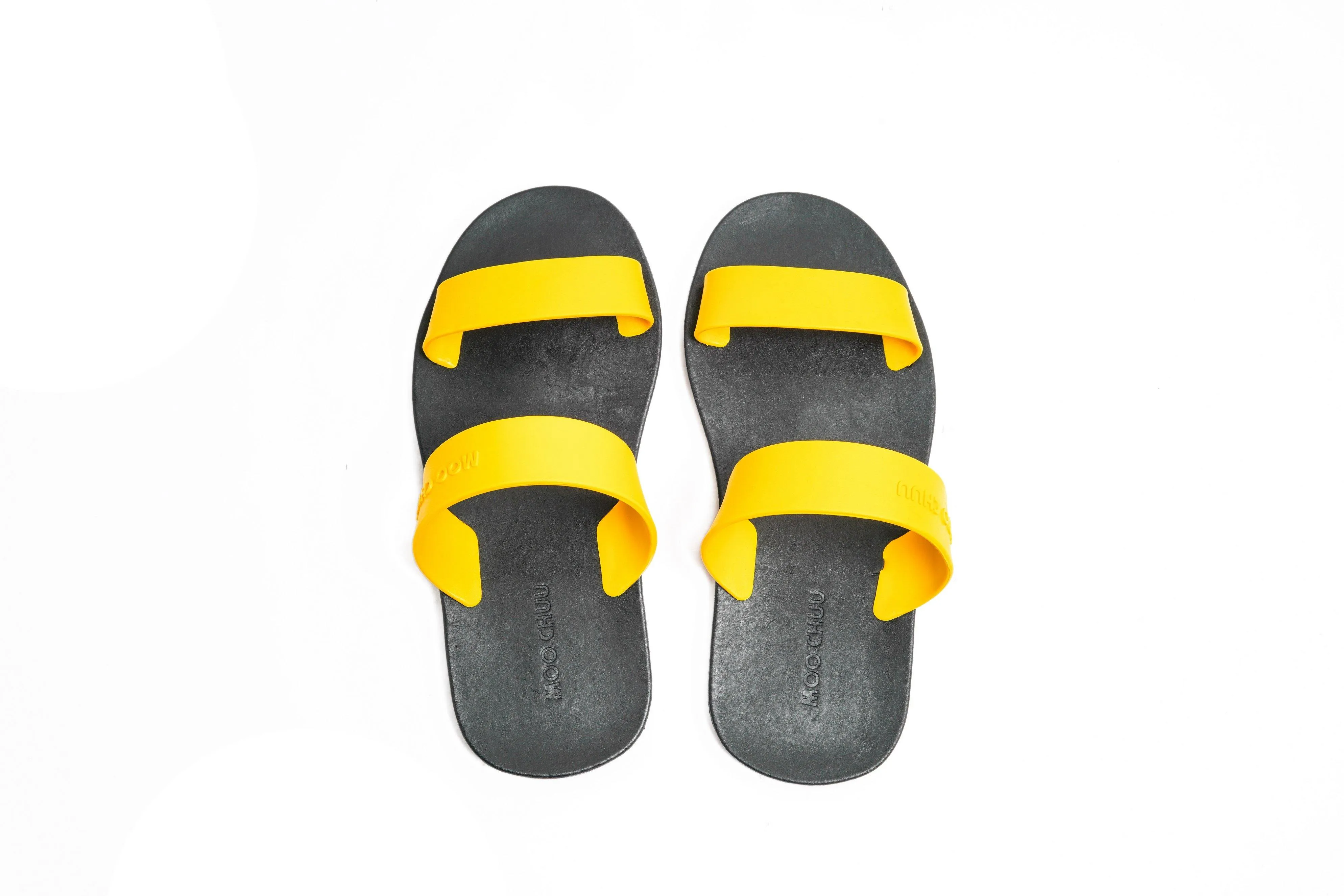 Twin Black Sole Yellow Strap