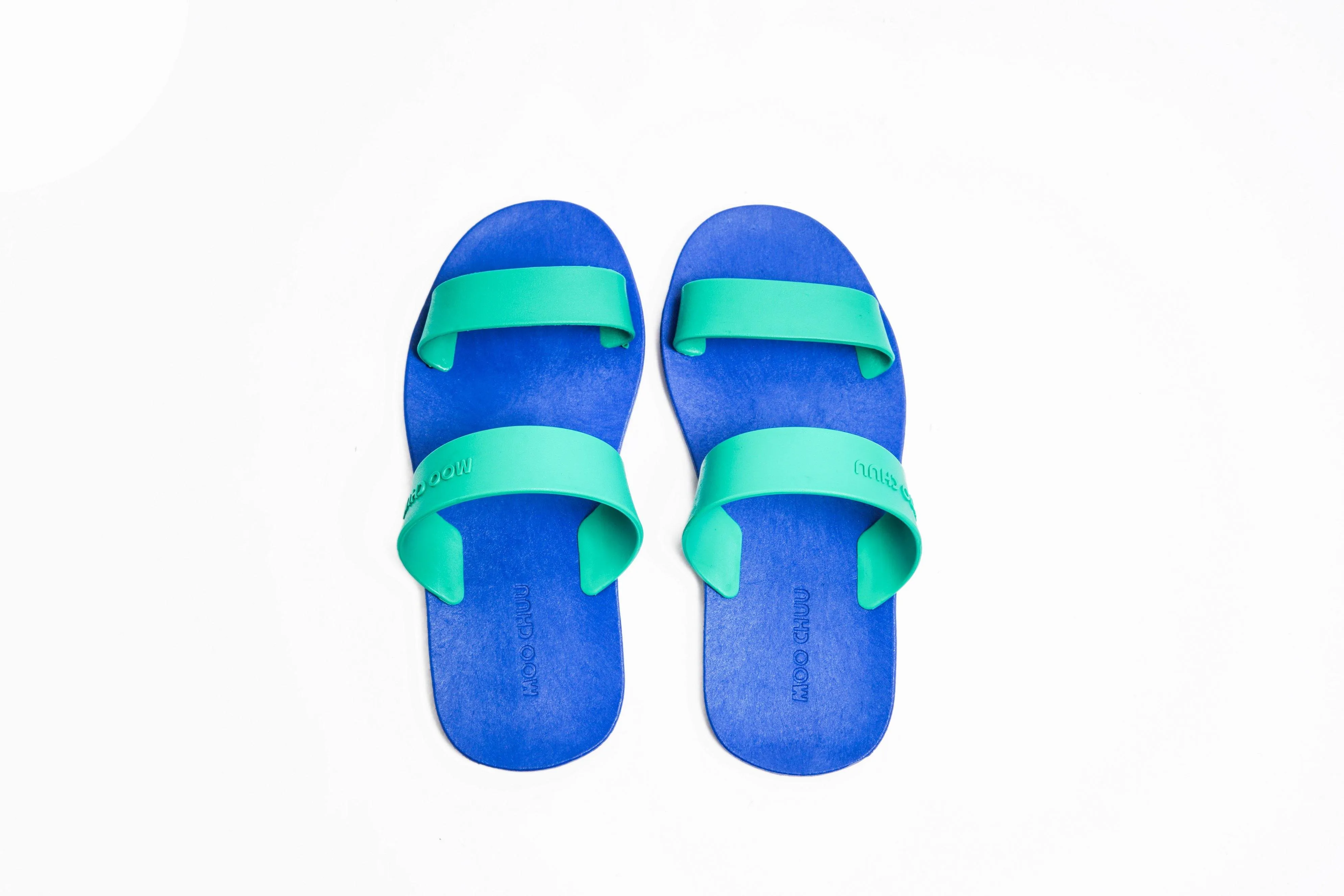 Twin Blue Sole Green Strap