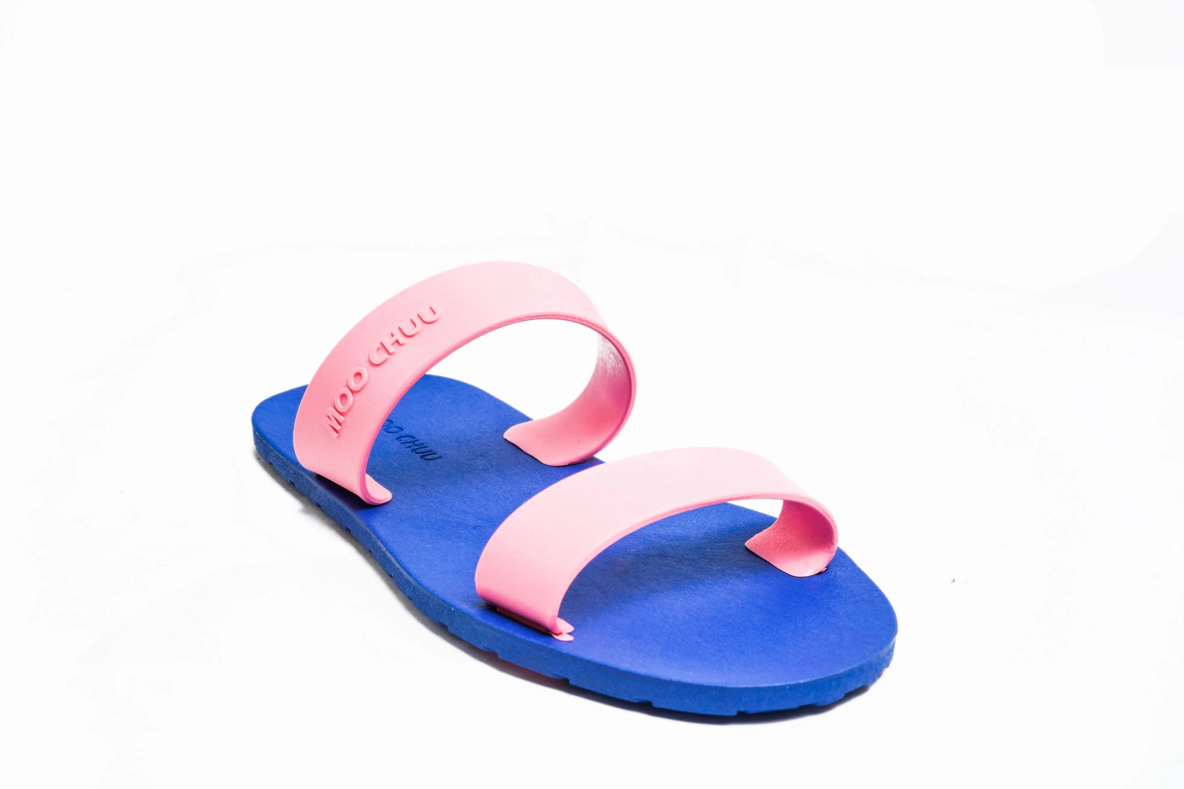 Twin Blue Sole Light Pink Strap