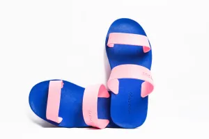Twin Blue Sole Light Pink Strap