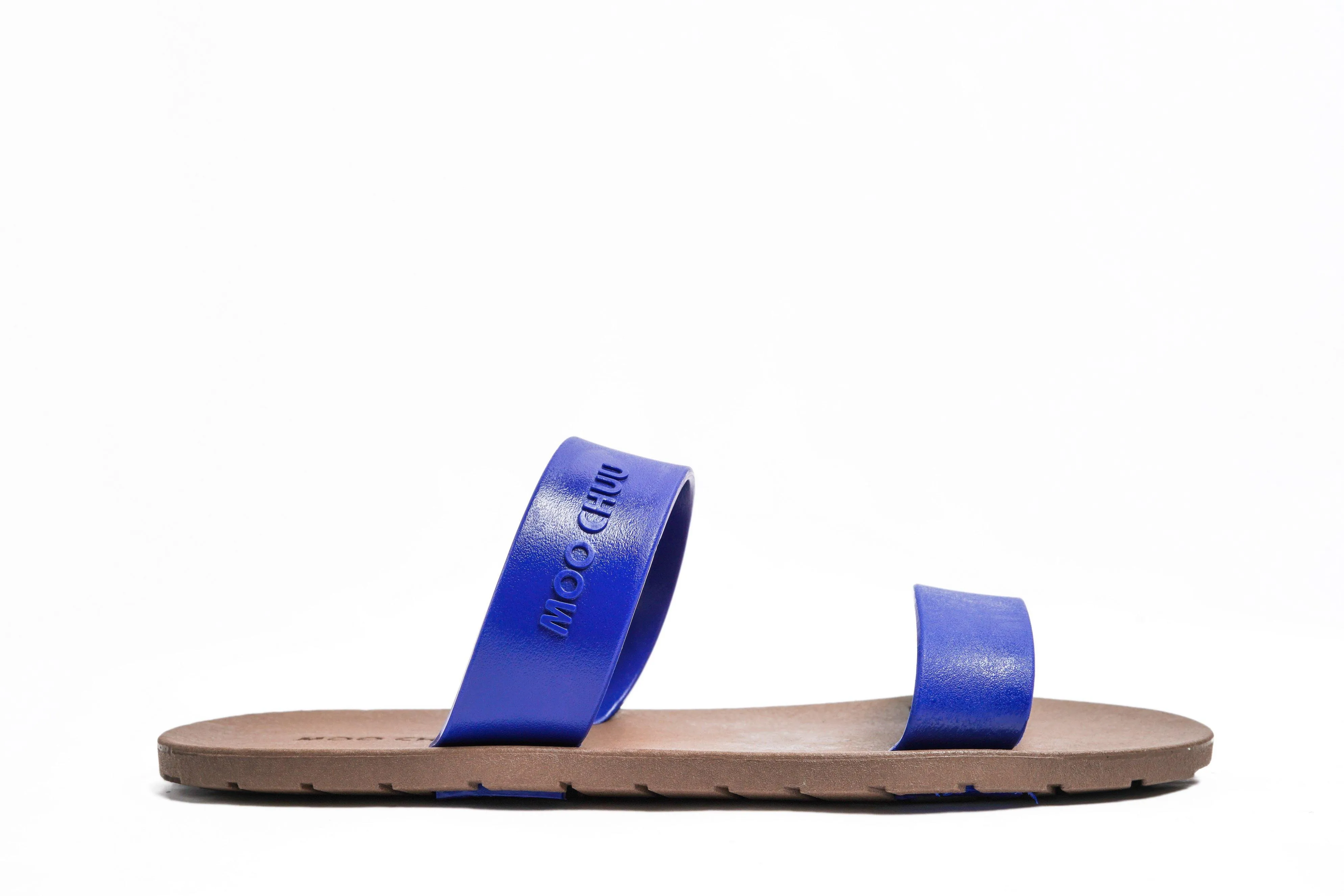 Twin Brown Sole Blue Strap