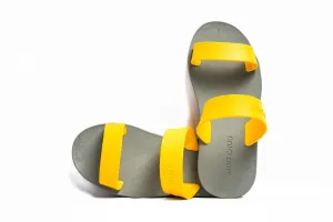 Twin Grey Sole Yellow Strap