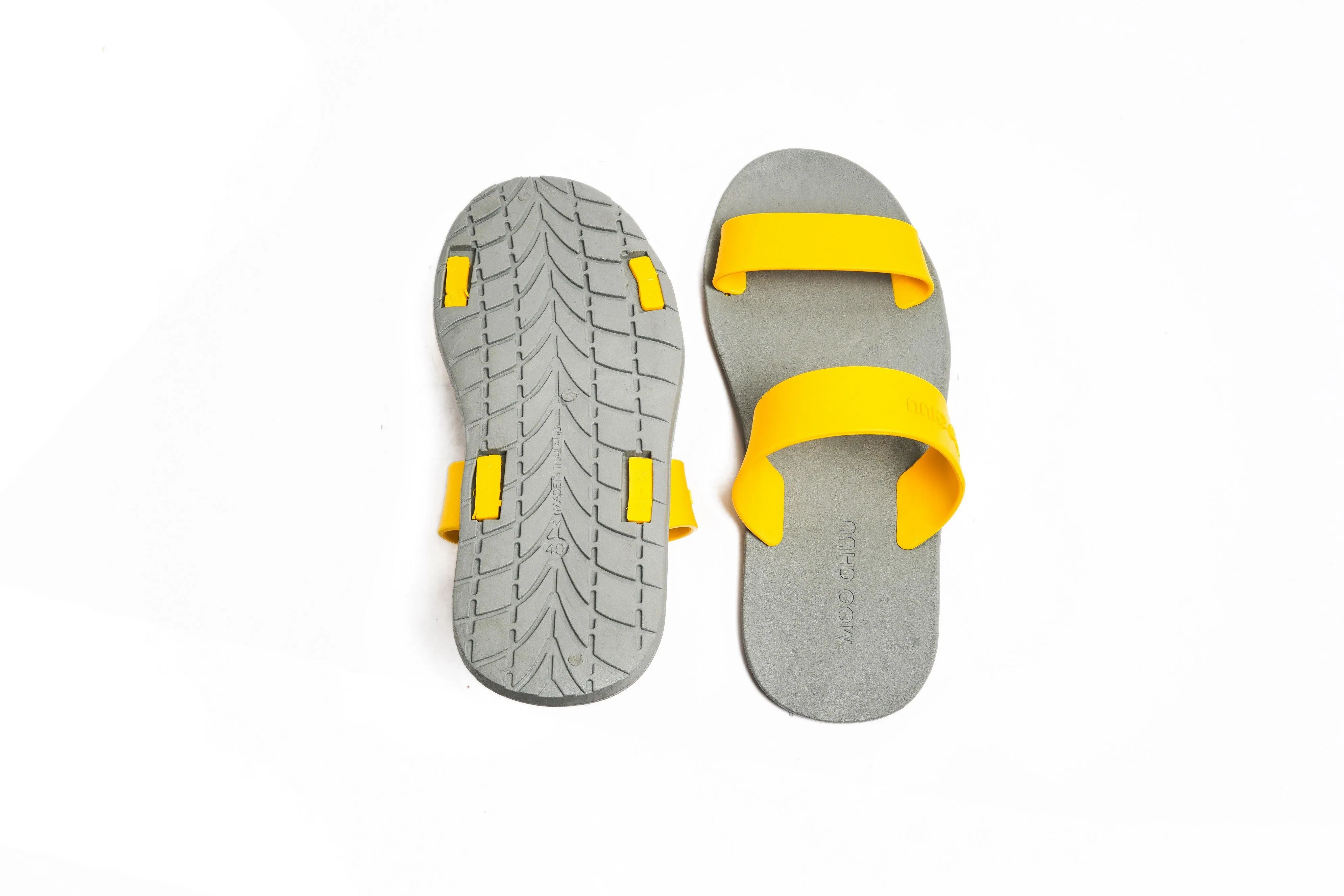 Twin Grey Sole Yellow Strap