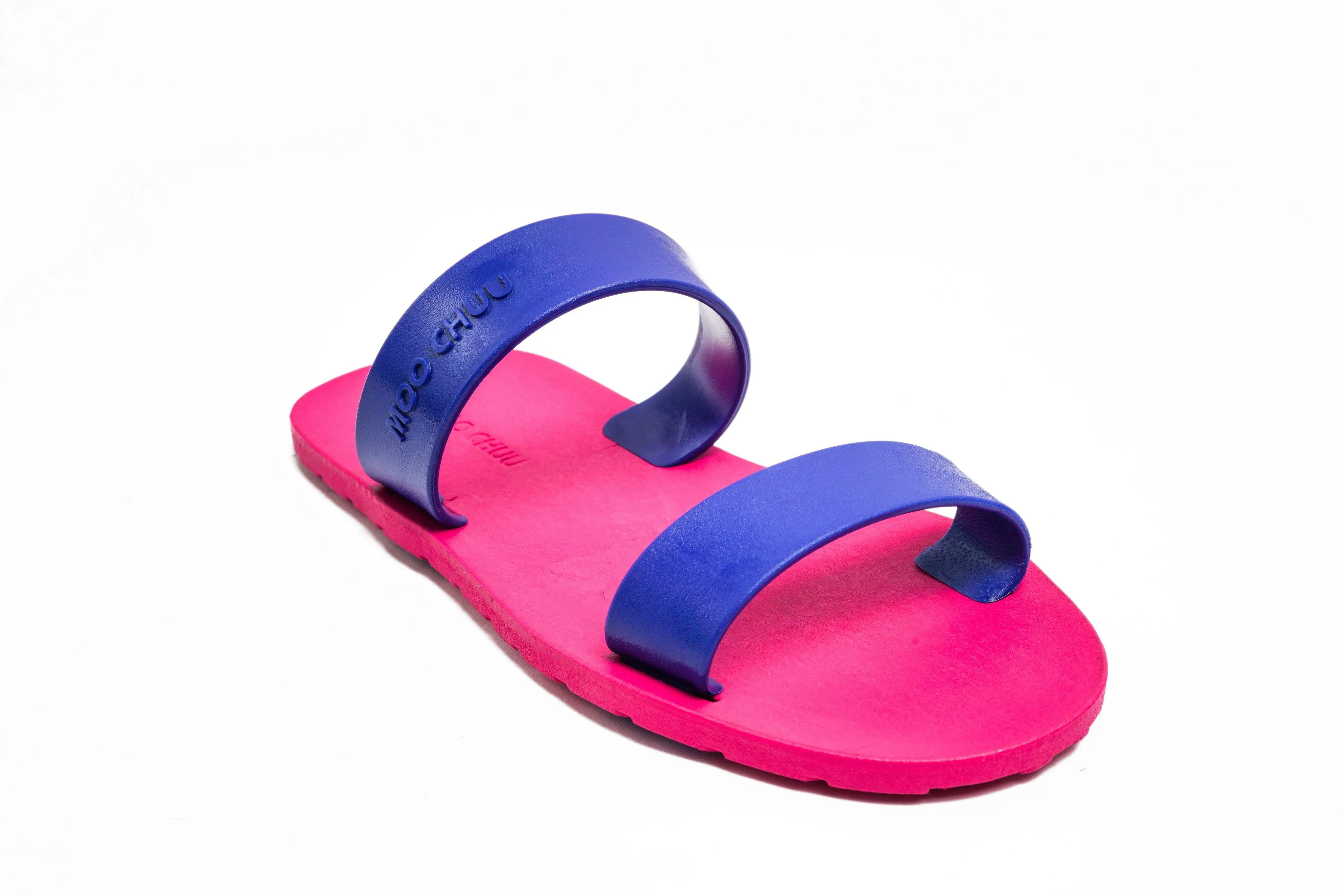 Twin Pink Sole Blue Strap