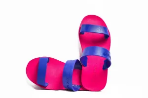 Twin Pink Sole Blue Strap