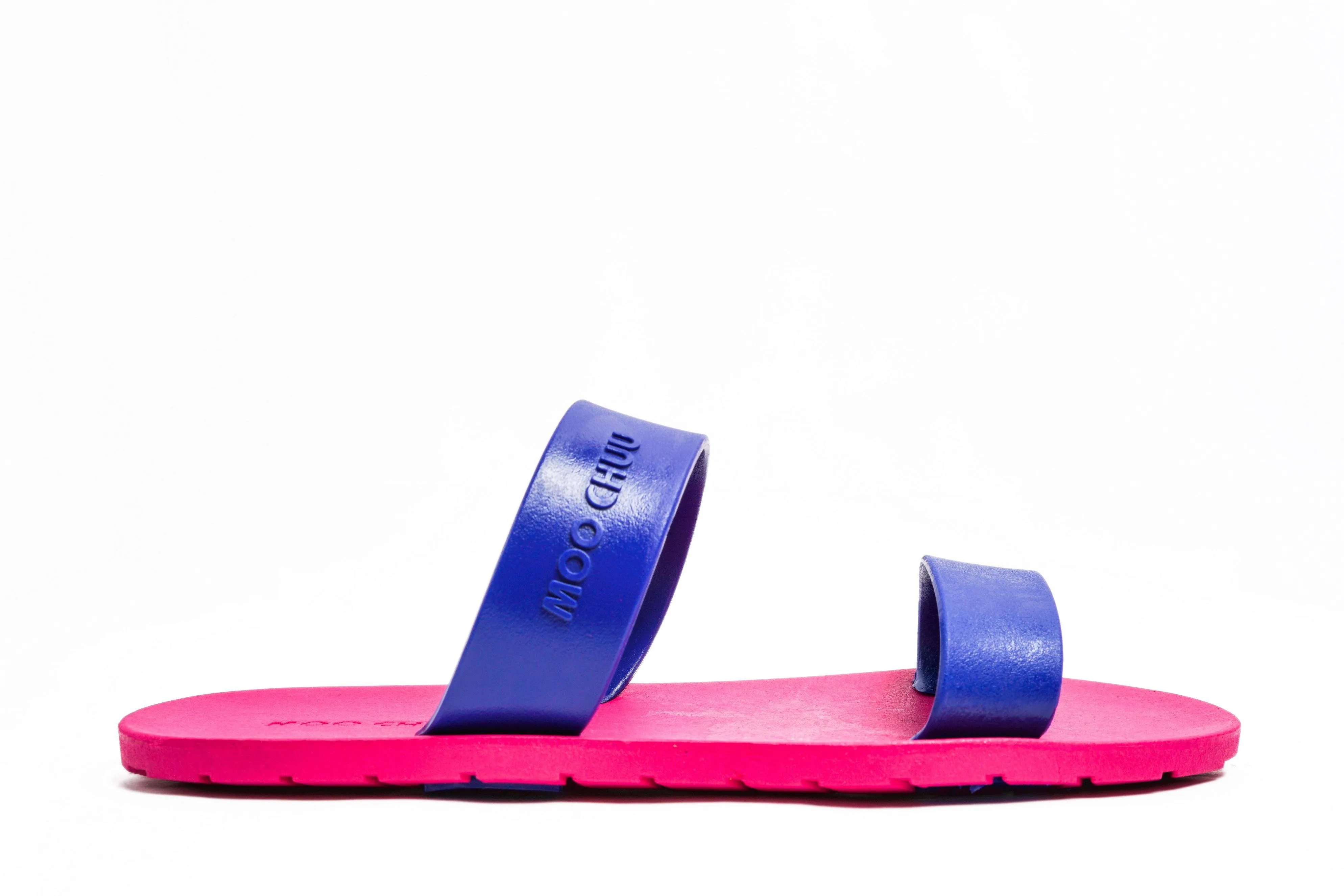 Twin Pink Sole Blue Strap