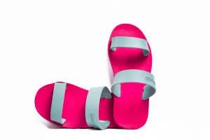 Twin Pink Sole Grey Strap