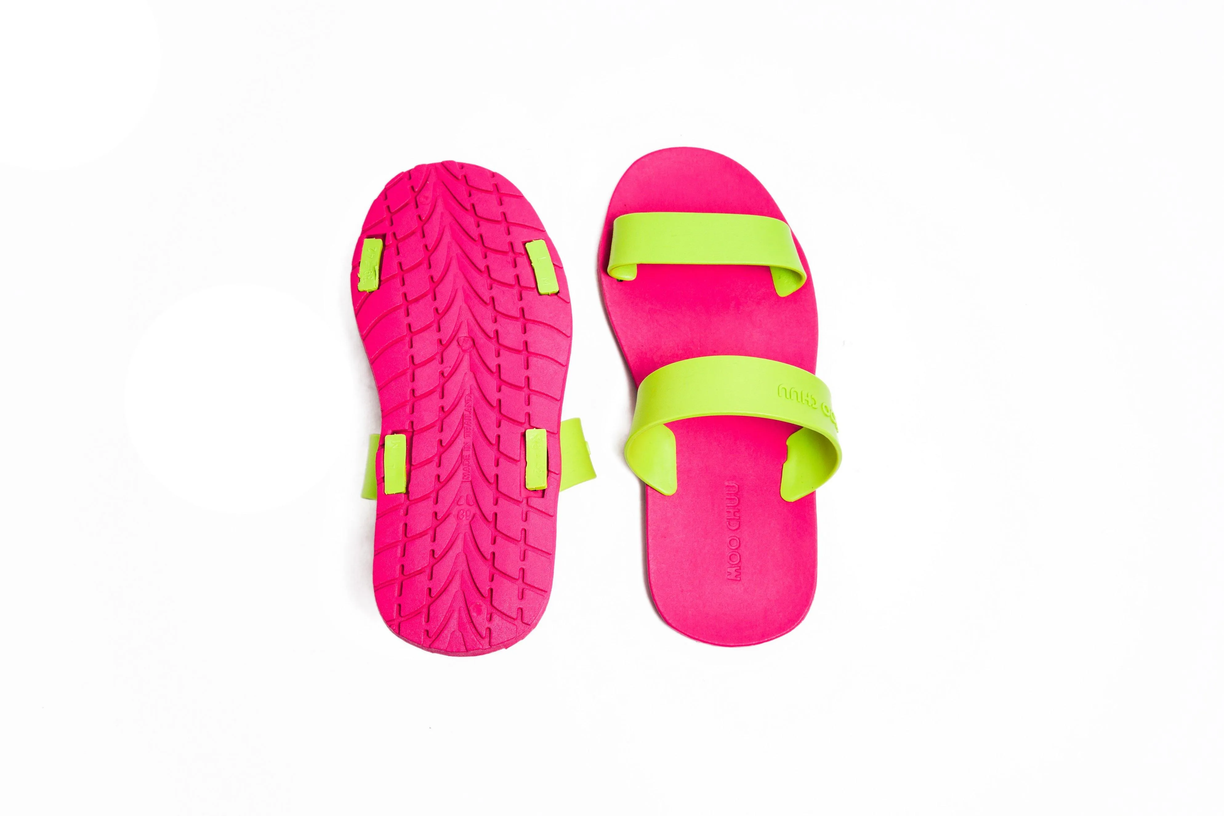 Twin Pink Sole Lime Strap
