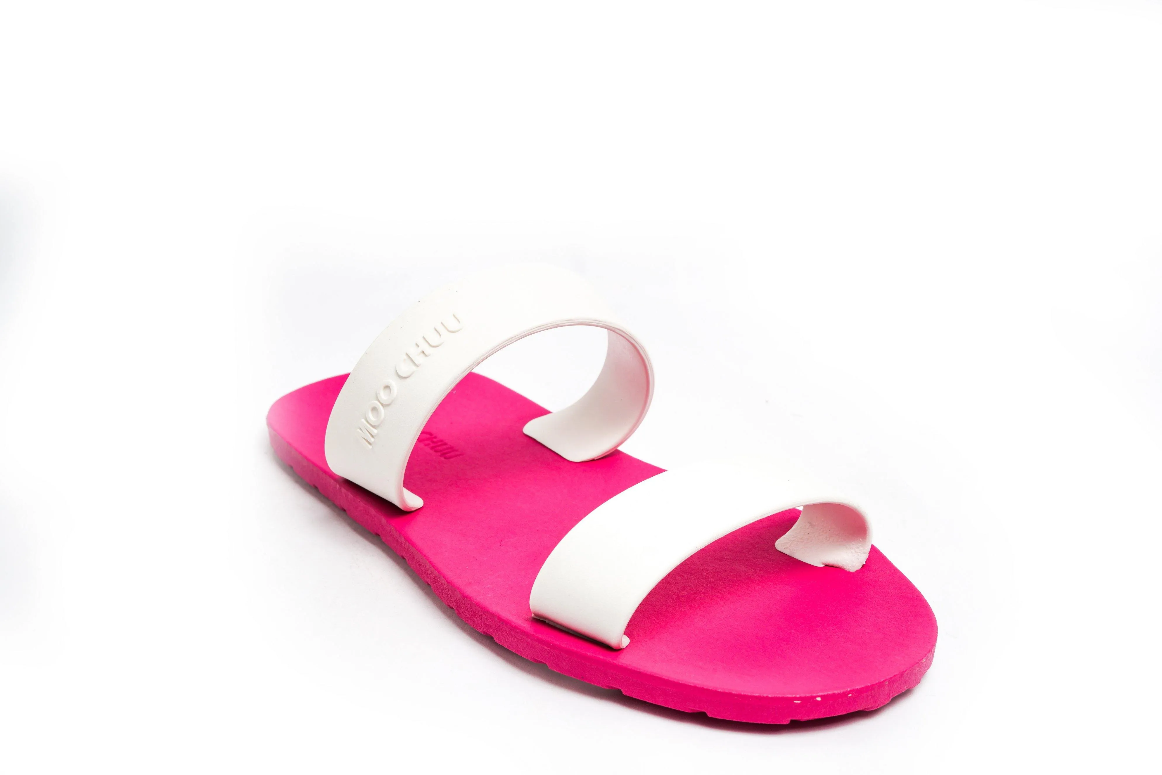 Twin Pink Sole White Strap