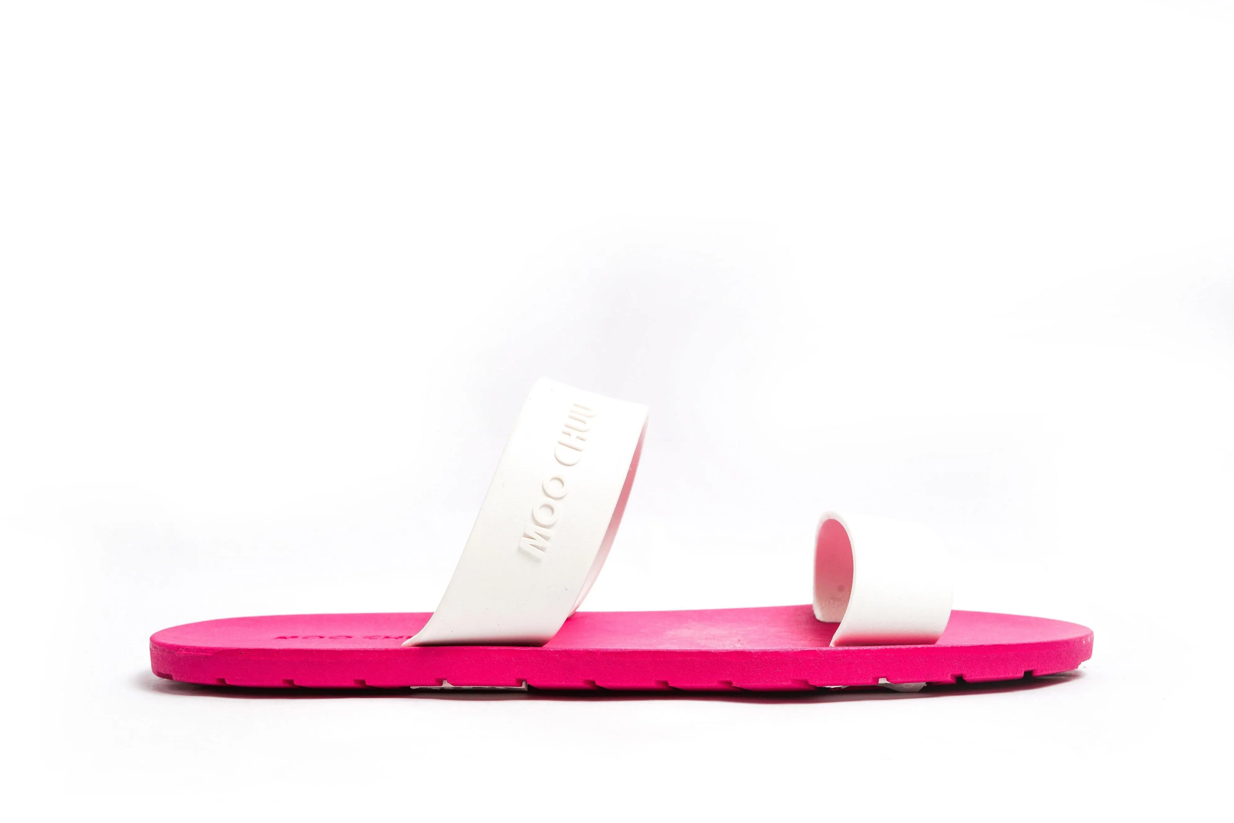 Twin Pink Sole White Strap