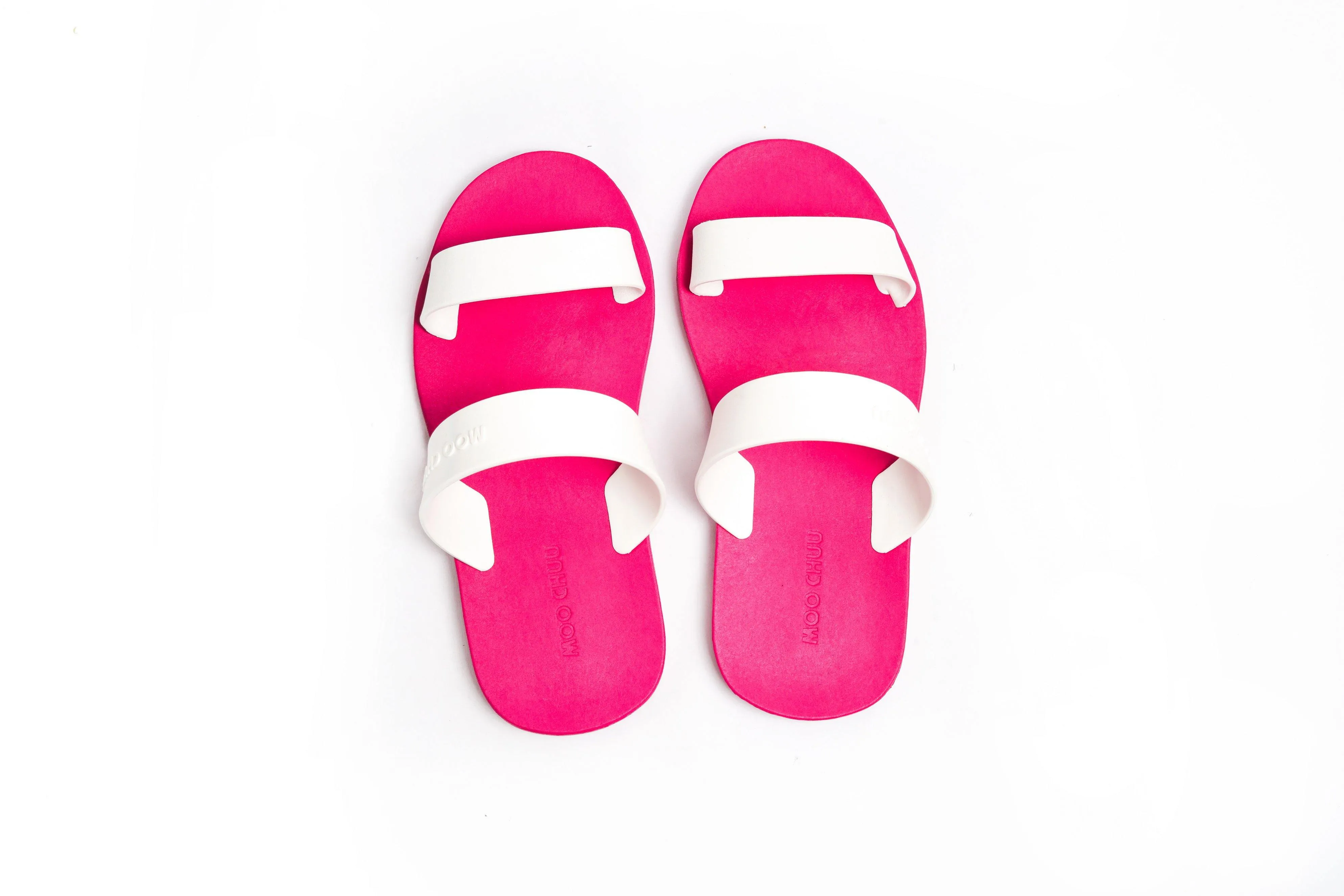 Twin Pink Sole White Strap