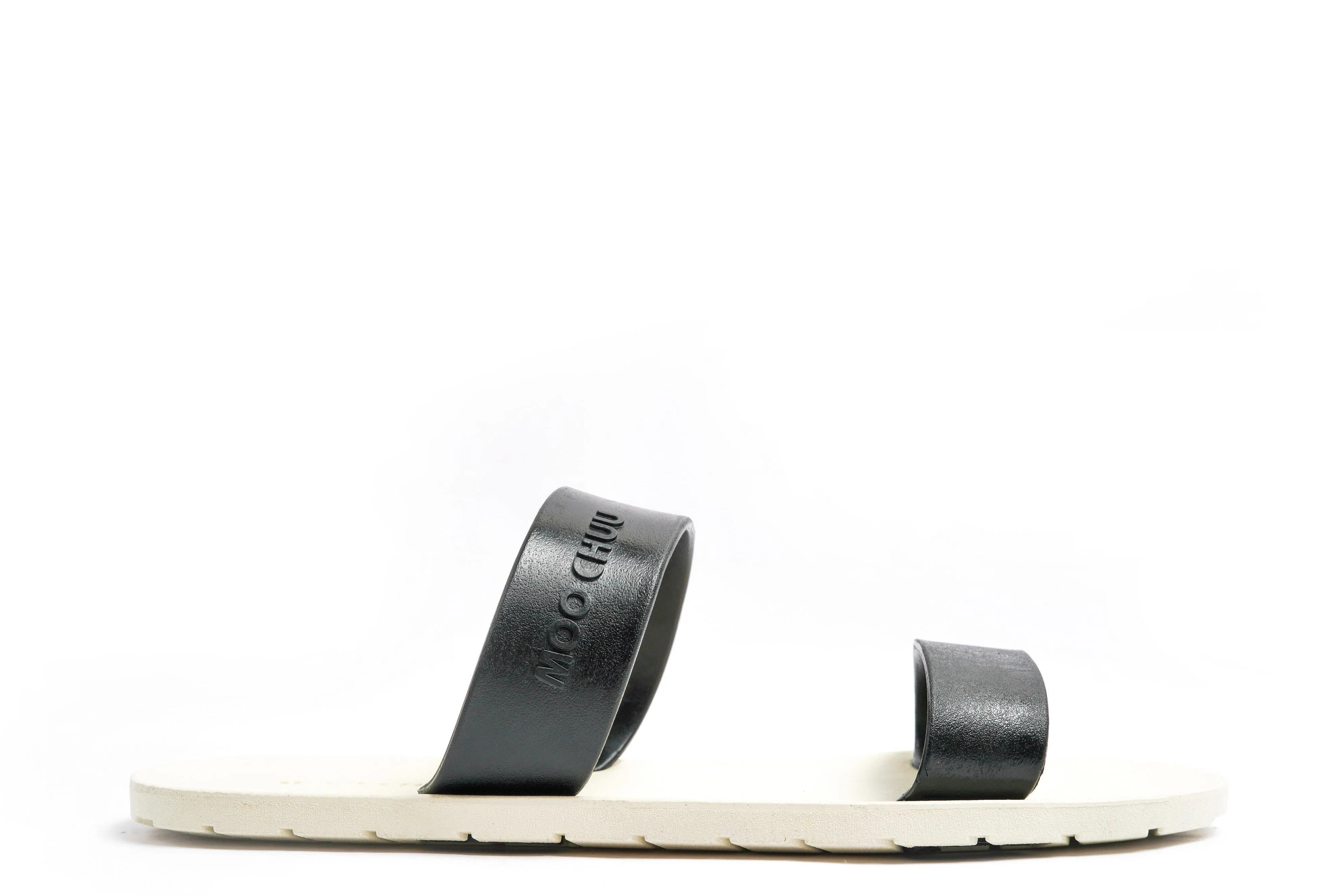 Twin White Sole Black Strap