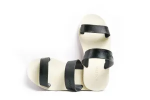 Twin White Sole Black Strap