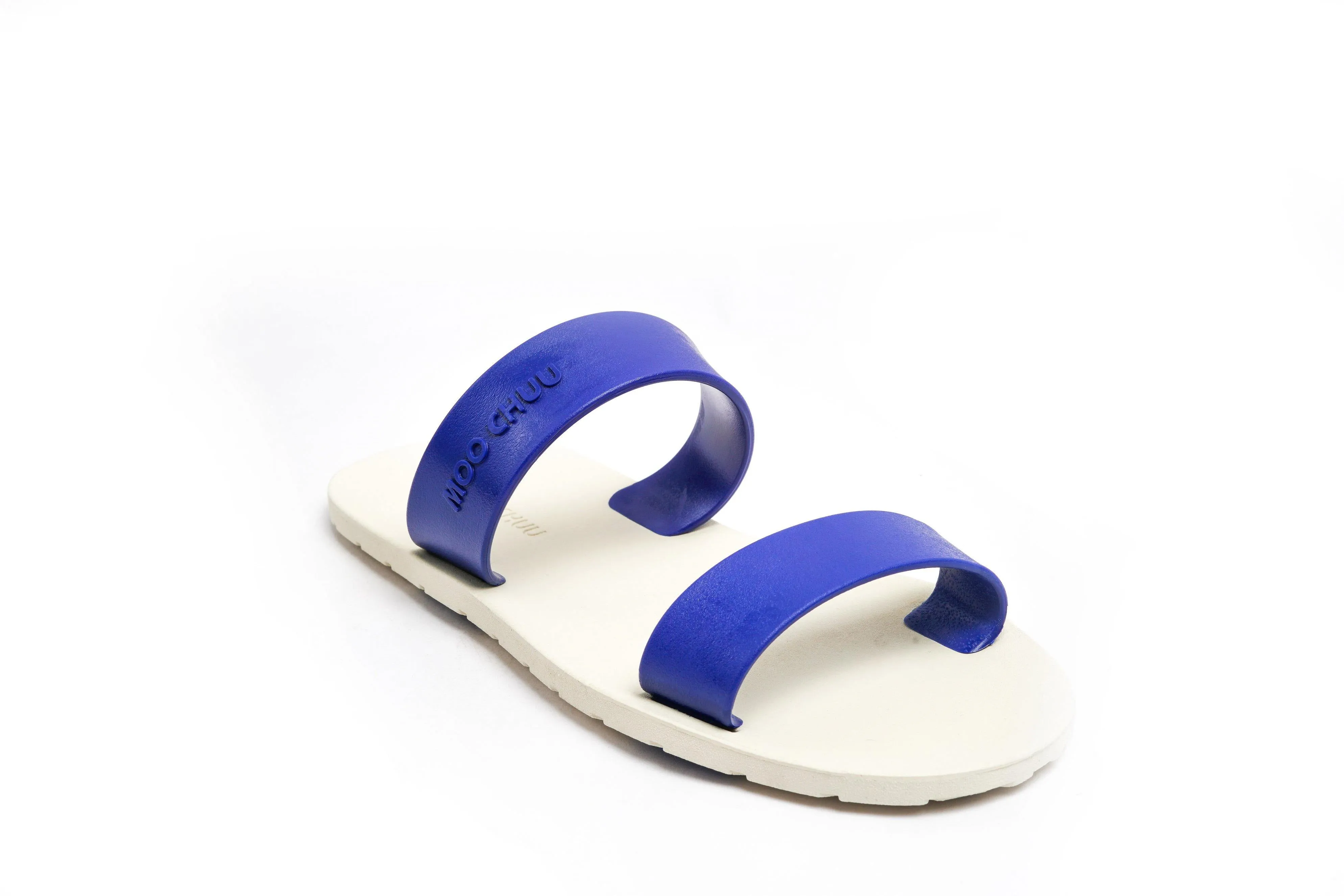 Twin White Sole Blue Strap