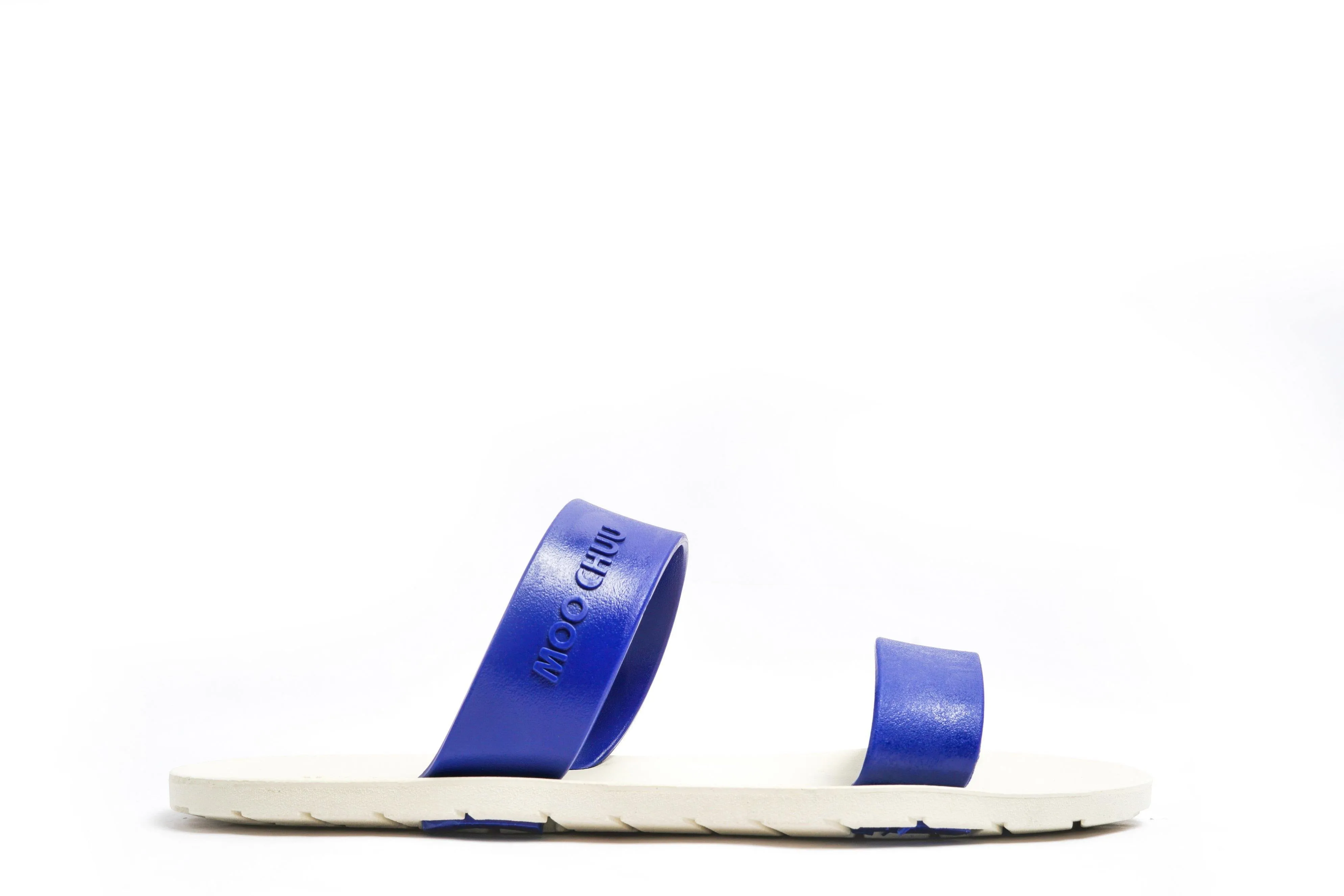 Twin White Sole Blue Strap