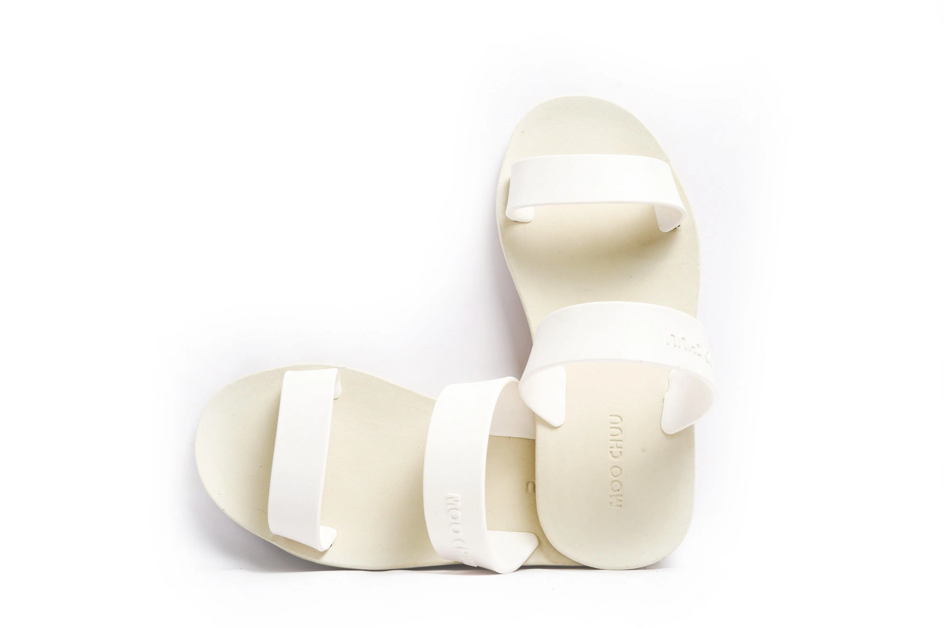 Twin White Sole White Strap