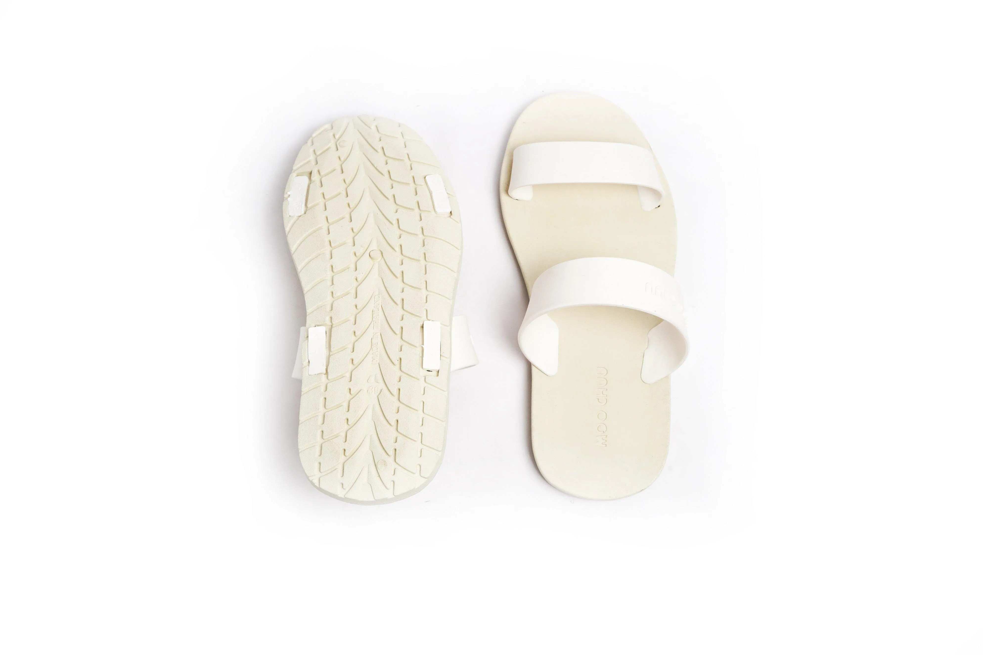 Twin White Sole White Strap
