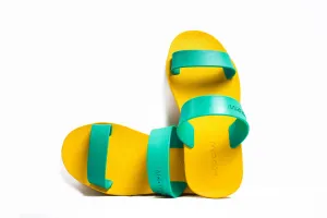 Twin Yellow Sole Green Strap