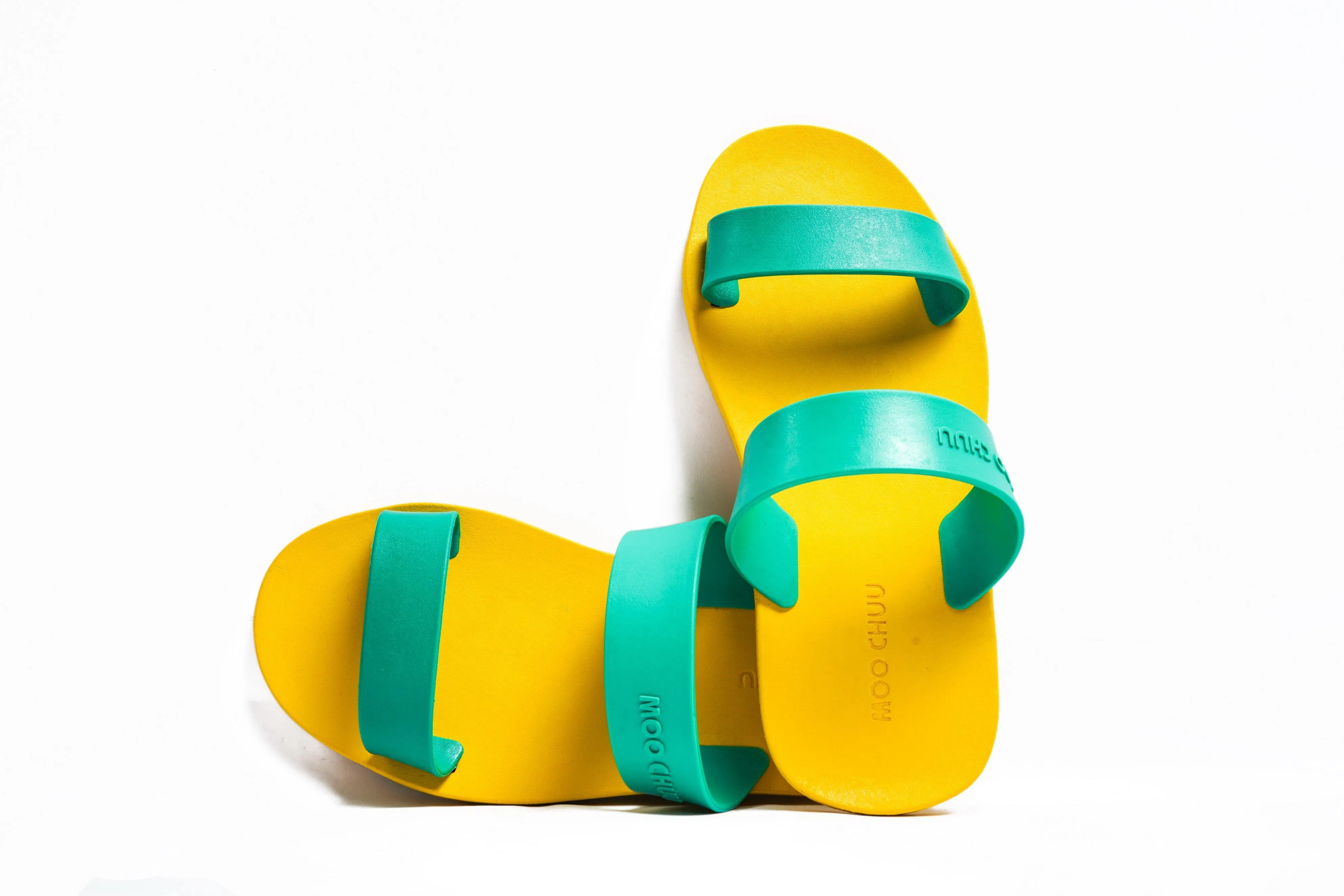 Twin Yellow Sole Green Strap