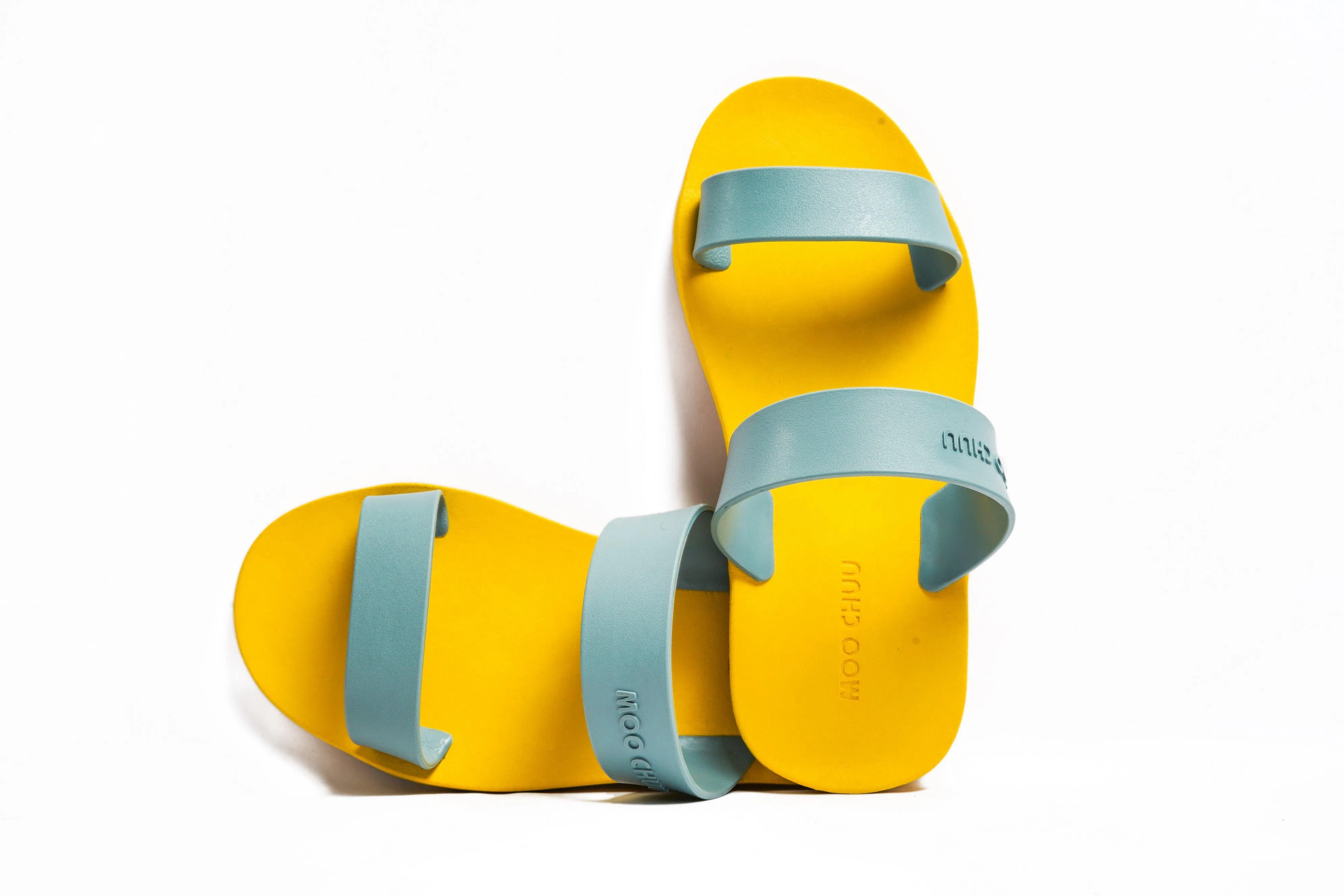 Twin Yellow Sole Grey Strap