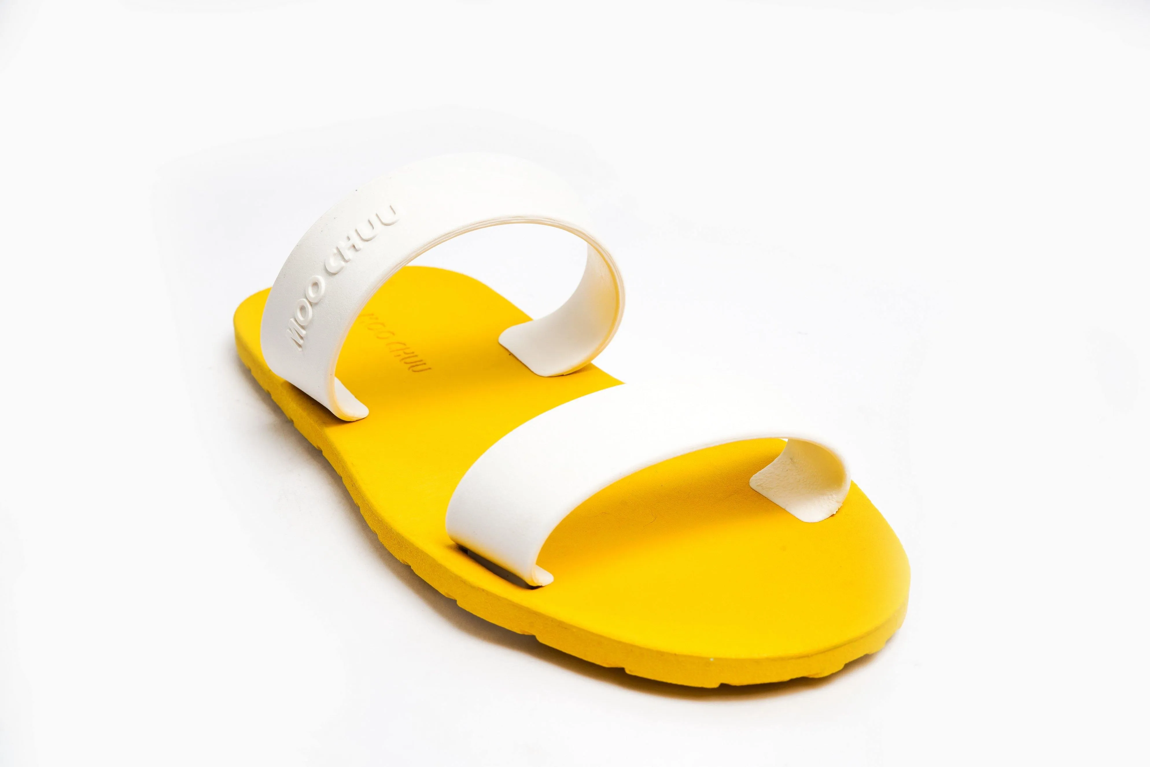 Twin Yellow Sole White Strap