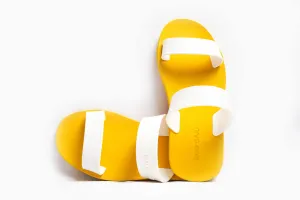 Twin Yellow Sole White Strap