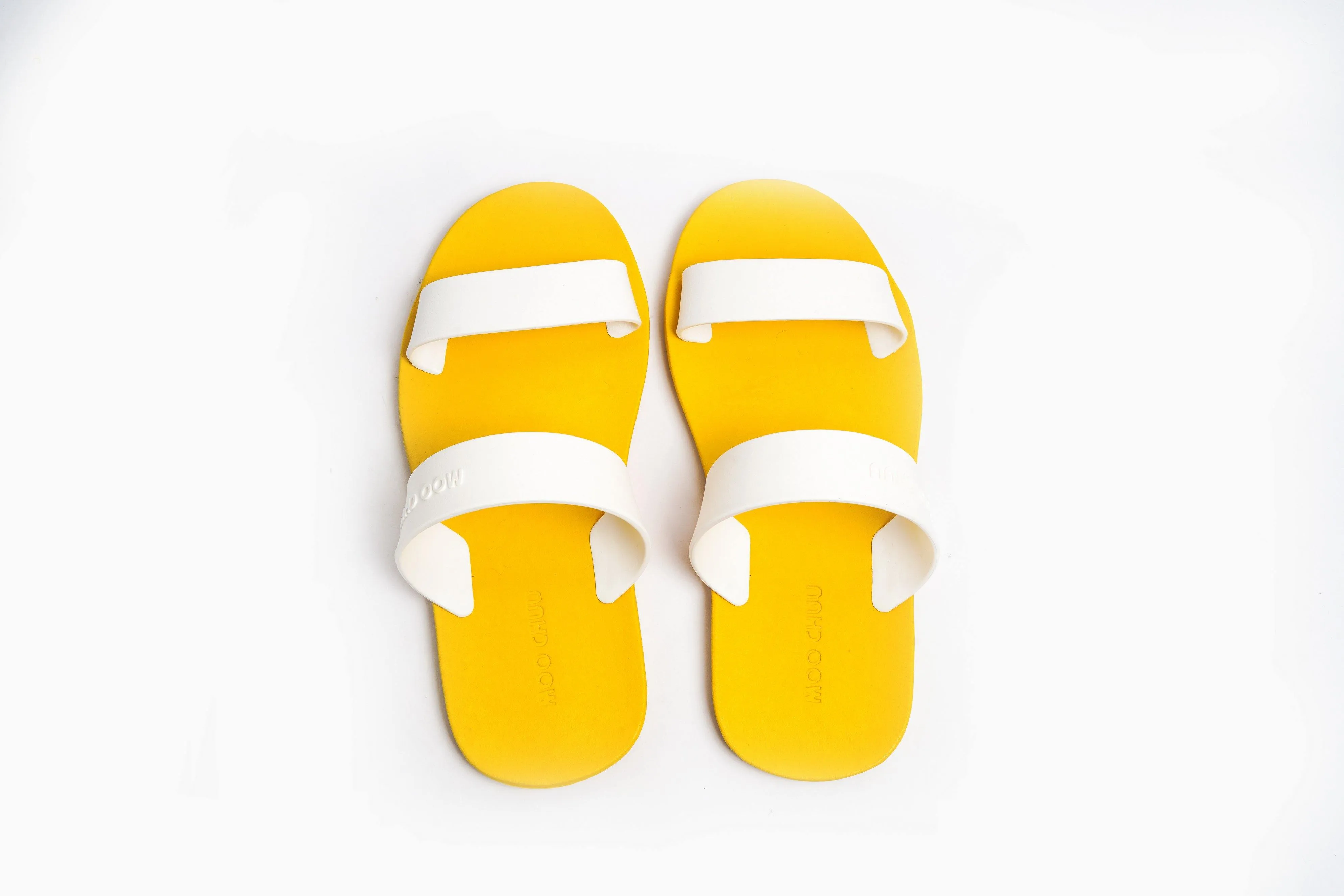 Twin Yellow Sole White Strap