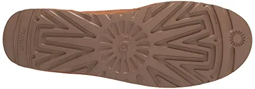 UGG Women's Highland HI Heritage Sneaker, Chestnut/Fiery RED Suede, 9