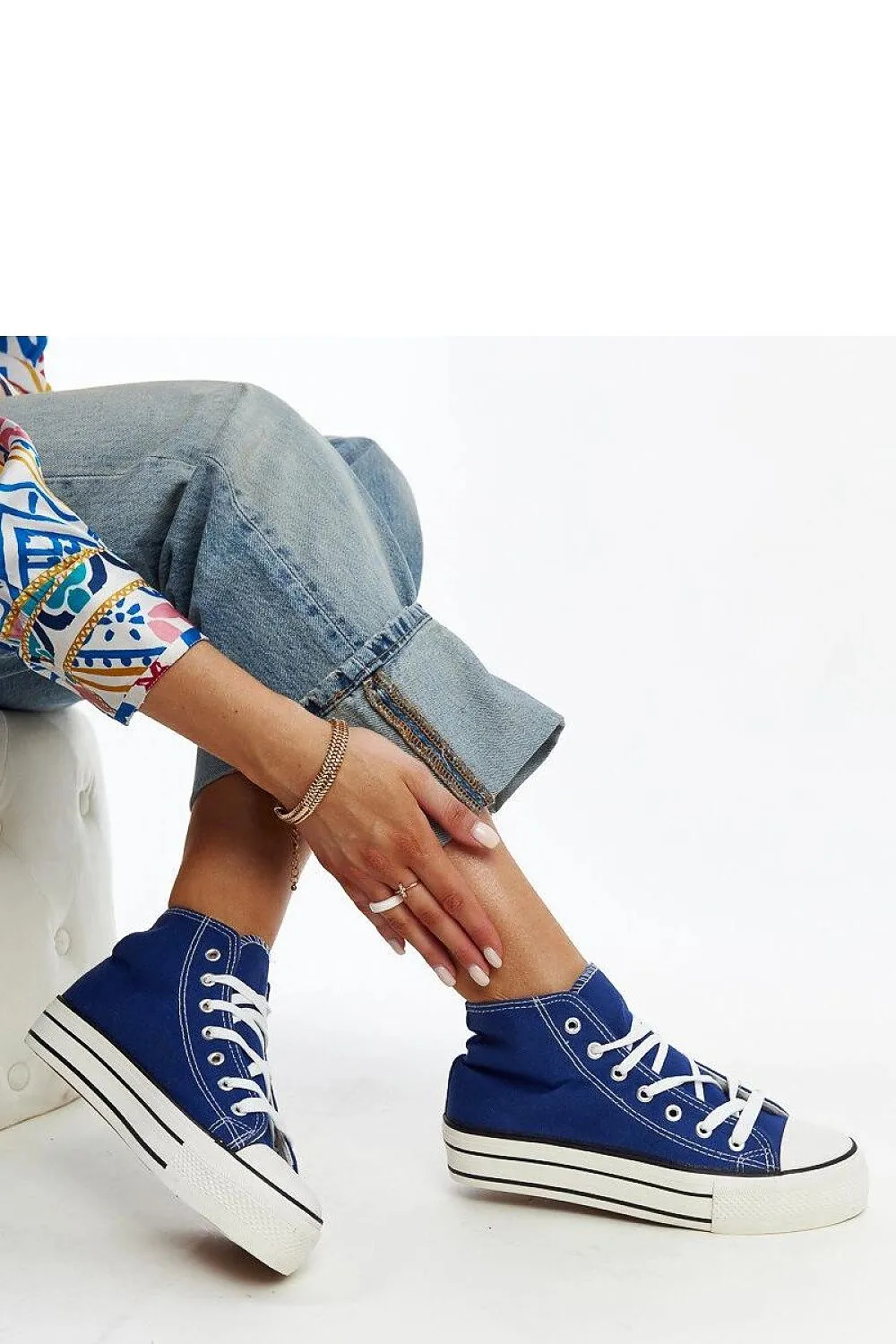 Urban Style Leopard Print High-Top Sneakers with Thick Rubber Sole